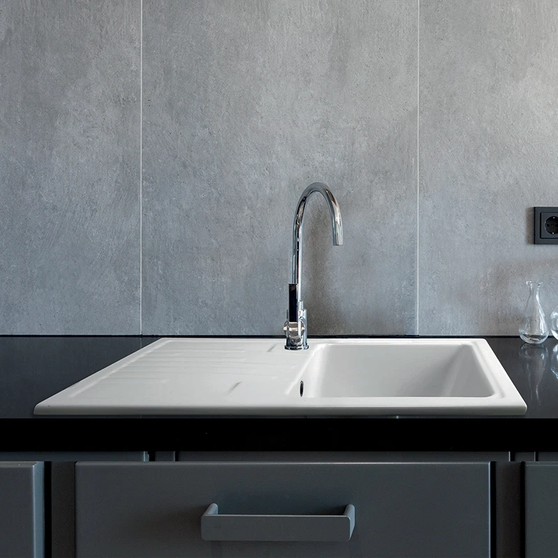 Lavello incasso ceramica C282 86×50 1 vaschetta Bianco online