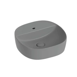 Lavabo dappoggio grigio in ceramica da 40x40 disponibile online