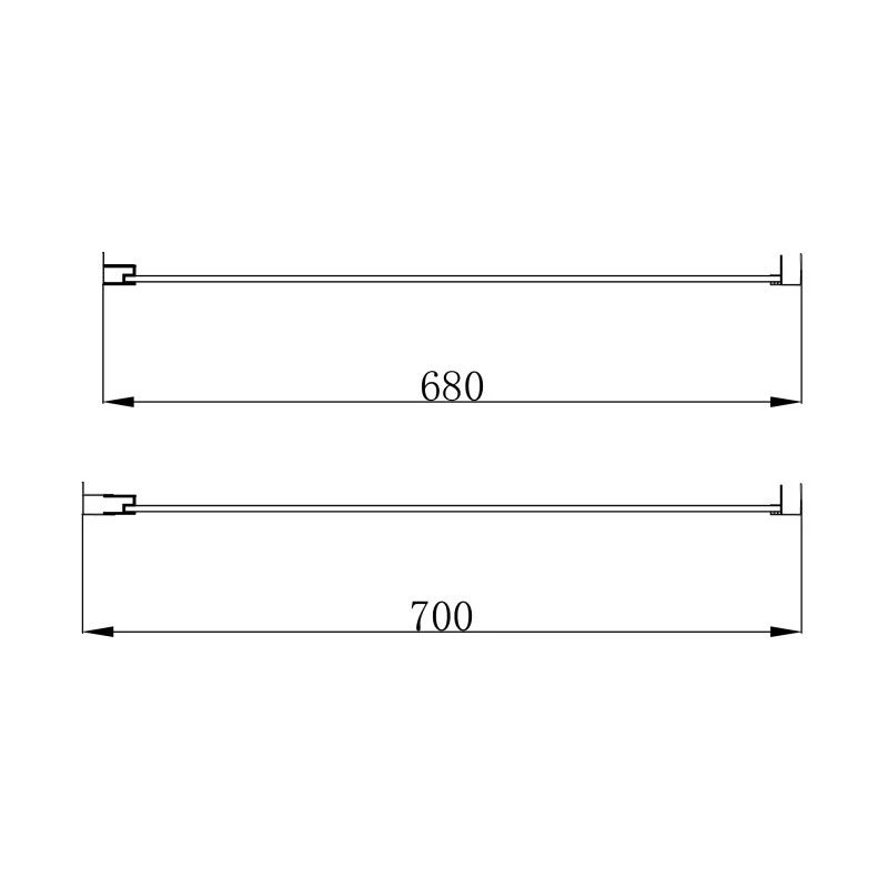 Lato Fisso 68 70x190h 6mm Cromato Imperia in vendita online