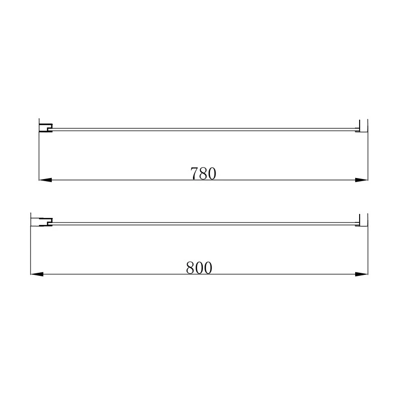 Lato Fisso 78 80x190h 6mm Cromato Imperia top prezzi online