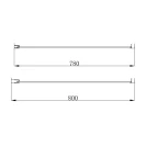 Lato Fisso 78 80x190h 6mm Cromato Imperia top prezzi online