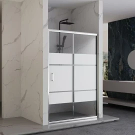 Porta Scorrevole 98 102x190h 6mm Cromato top prezzi online