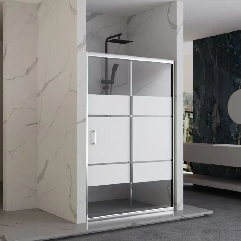 Porta Scorrevole 98 102x190h 6mm Cromato top prezzi online