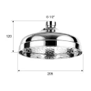 Soffione pioggia color vecchio ottone solo online