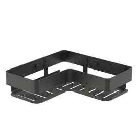 Mensola angolo alluminio 1 ripiano Gun Grey disponibile online