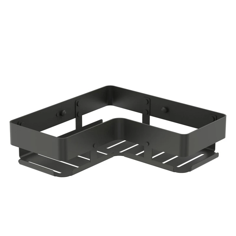 Mensola angolo alluminio 1 ripiano Gun Grey disponibile online