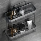 Mensola doccia frontale 2 ripiani Gun Grey disponibile online