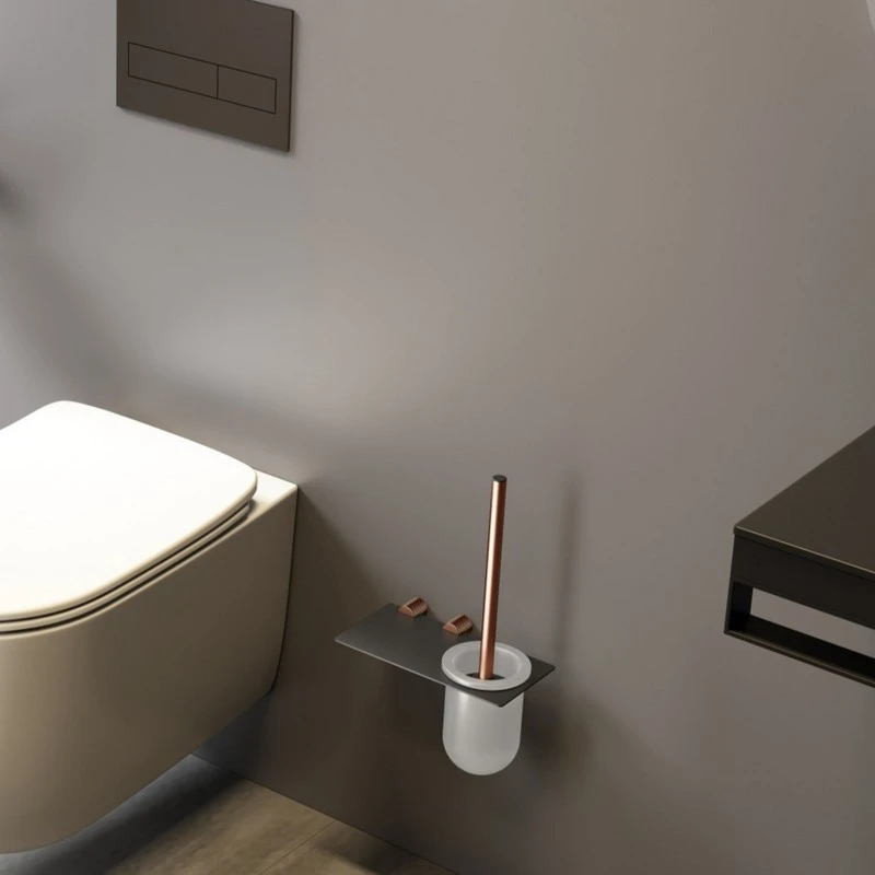 Porta scopino nero/rame Serie Stellar disponibile online