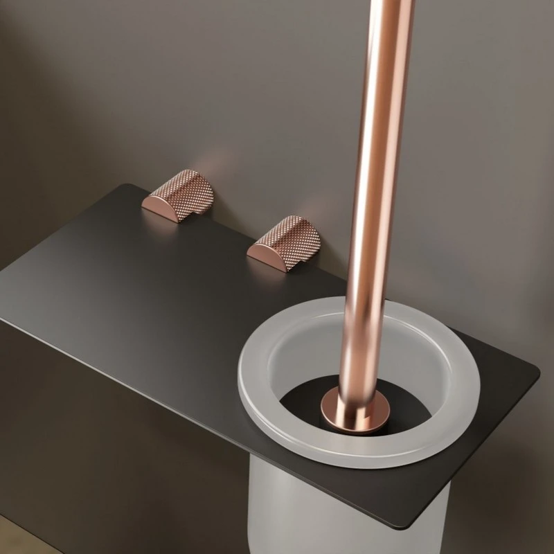 Porta scopino nero/rame Serie Stellar disponibile online