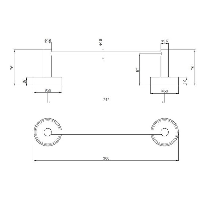Porta salviette bianco 30 cm Serie Future disponibile online