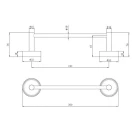 Porta salviette bianco 30 cm Serie Future disponibile online