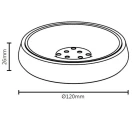 Portasapone vetro satinato Serie Material disponibile online
