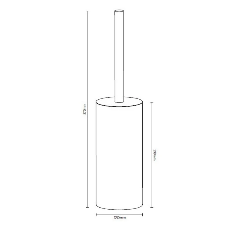 Portascopino vetro satinato Serie Material disponibile online