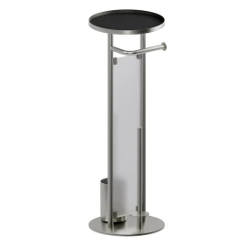 Piantana portarotolo e scopino acciaio Serie Cleo disponibile online