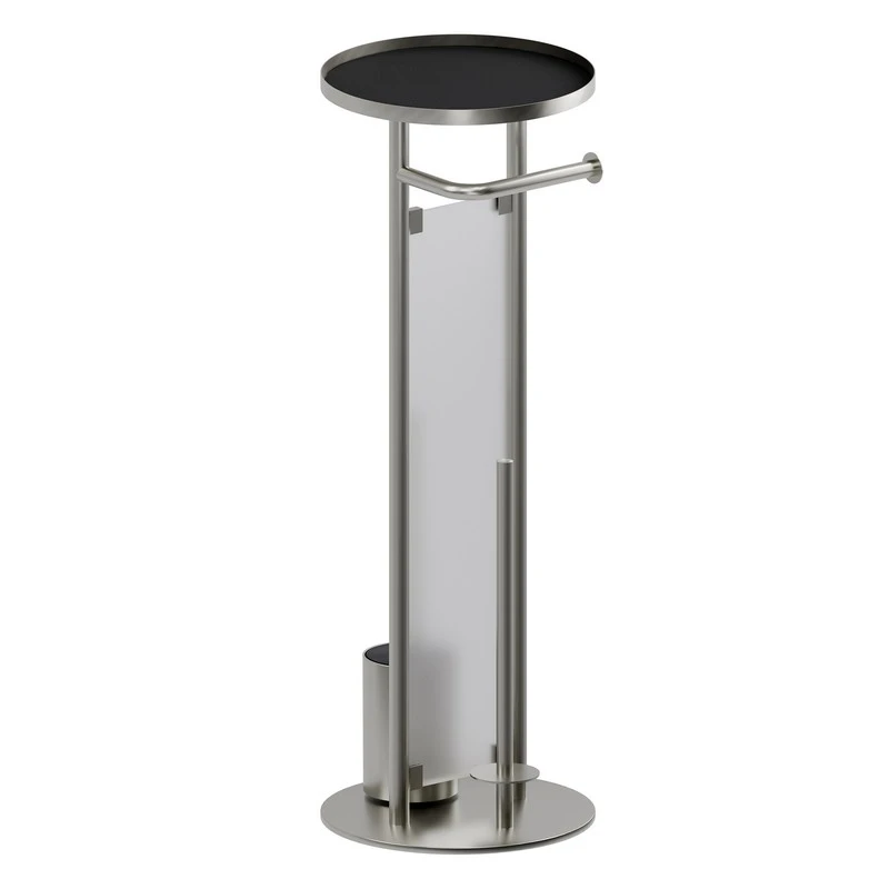 Piantana portarotolo e scopino acciaio Serie Cleo disponibile online