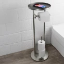 Piantana portarotolo e scopino acciaio Serie Cleo disponibile online