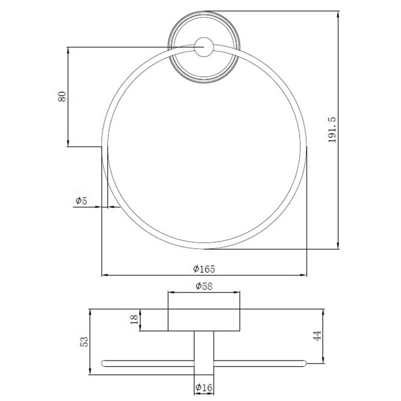 Porta salviette anello cromato Serie Future disponibile online
