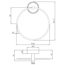 Porta salviette anello cromato Serie Future disponibile online