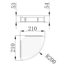 Mensola angolare bianca Serie Future disponibile online