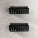 Coppia cestini doccia nero Serie Jolly disponibile online
