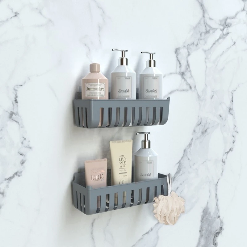 Coppia cestini doccia grigio Serie Jolly disponibile online