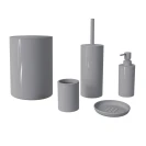 Set accessori bagno 5 pz ABS grigio Serie Ruby disponibile online