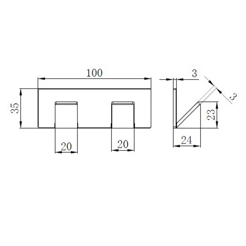 Porta abito doppio cromato Serie City disponibile online