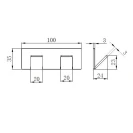 Porta abito doppio nero Serie City disponibile online