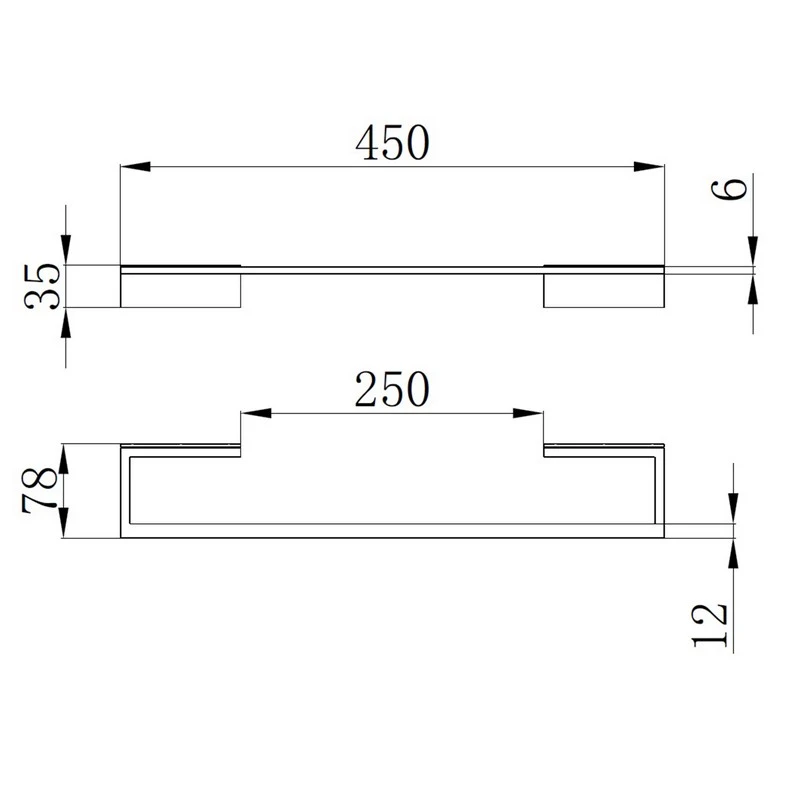 Porta salviette 45 cm cromato Serie City disponibile online