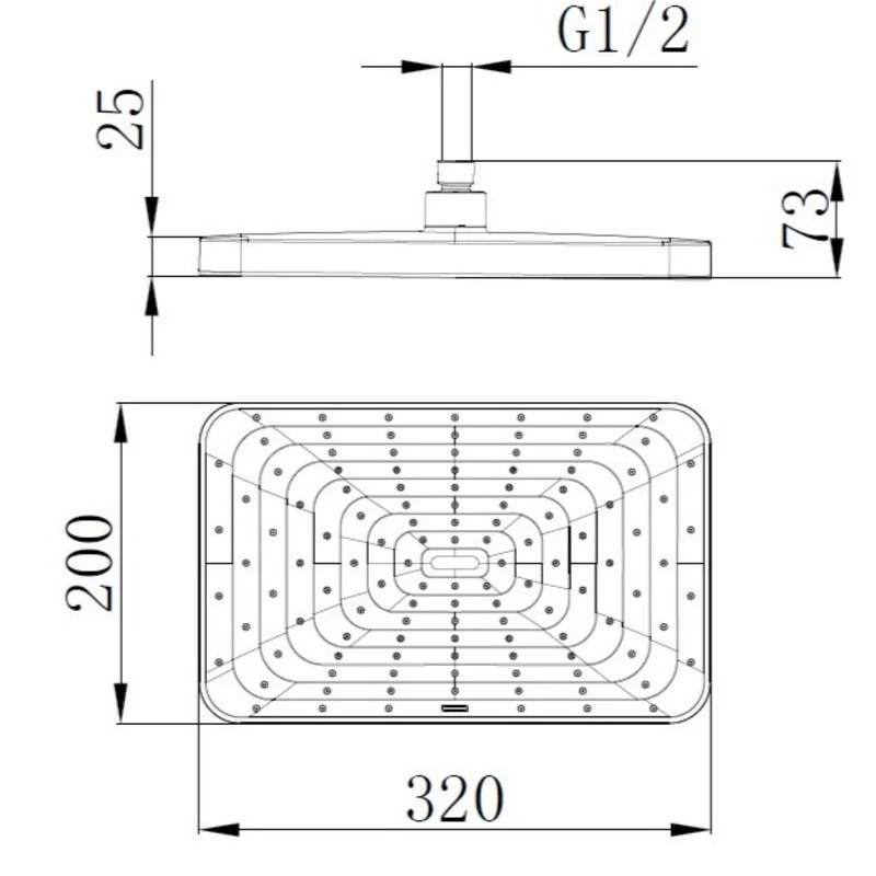 Soffione Conny anticalcare cromo/nero disponibile online