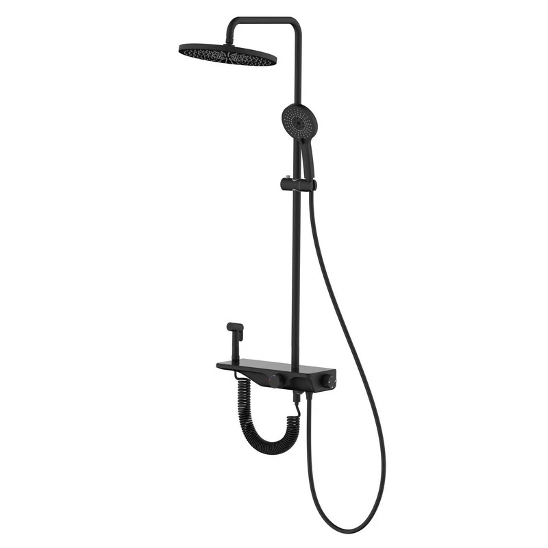 Colonna doccia 3 getti deviatore 4 vie mensola disponibile online