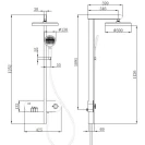Colonna doccia Pegasus LED cromo disponibile online