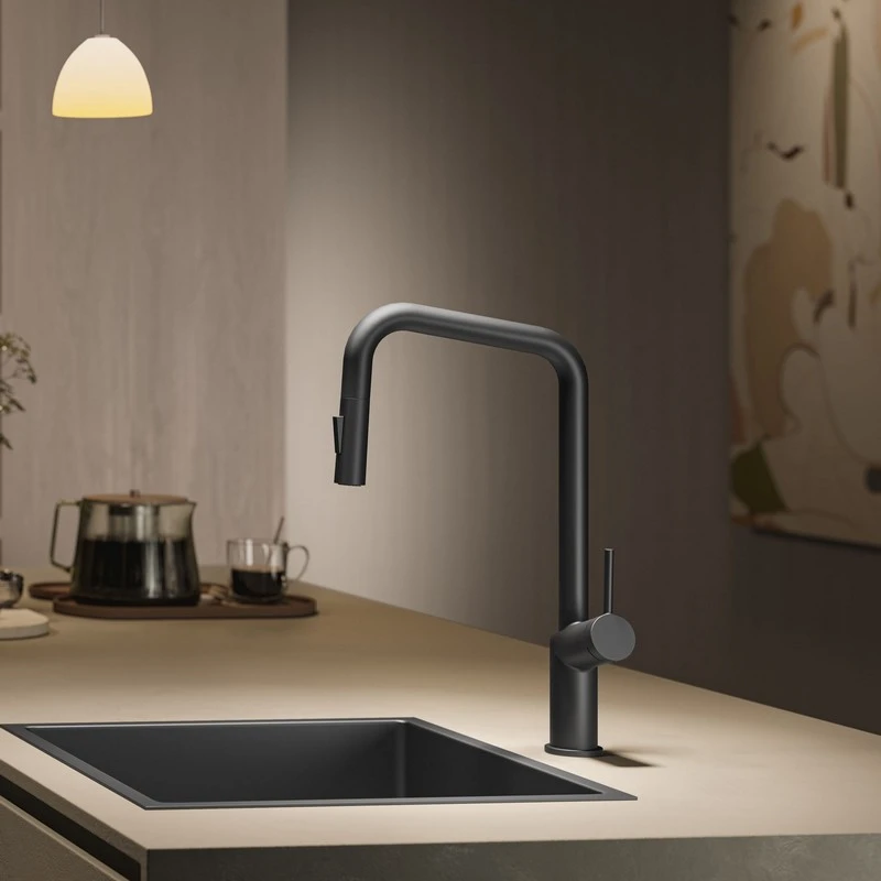 Miscelatore lavello Oregon nero 2 getti disponibile online