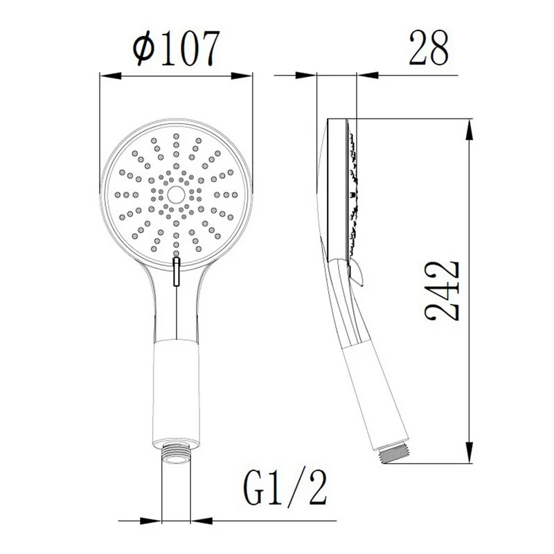Doccia cromata 5 getti multifunzione disponibile online