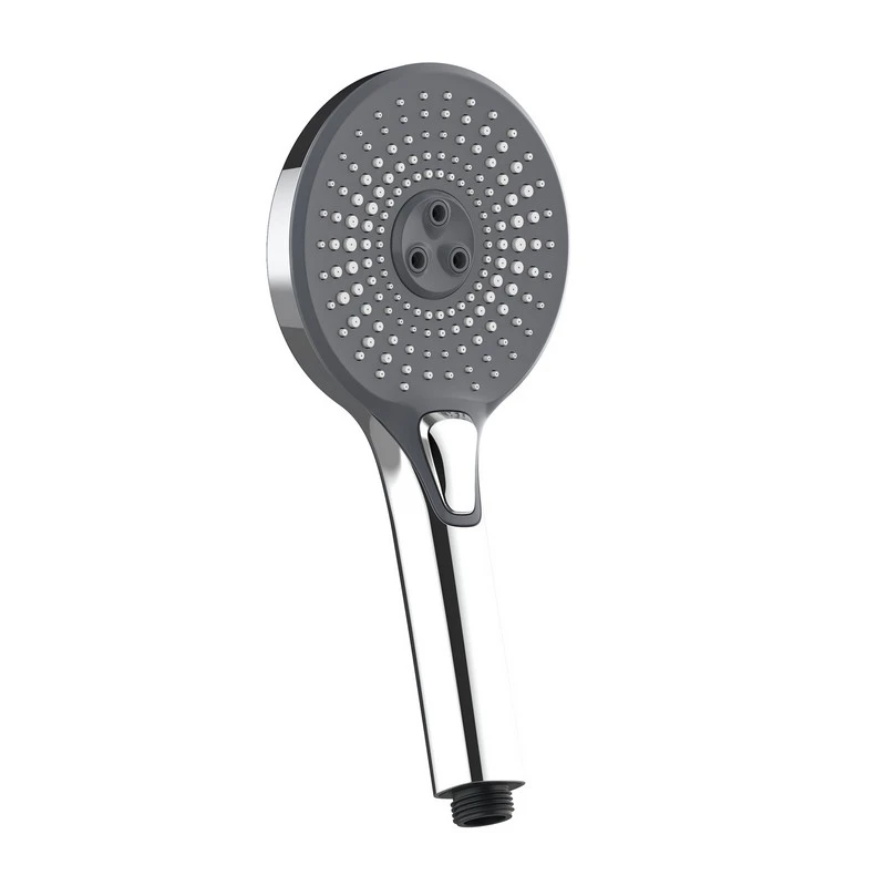 Doccia cromata/nera 3 getti pulsante disponibile online