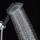 Doccia Square nera 3 getti pulsante disponibile online