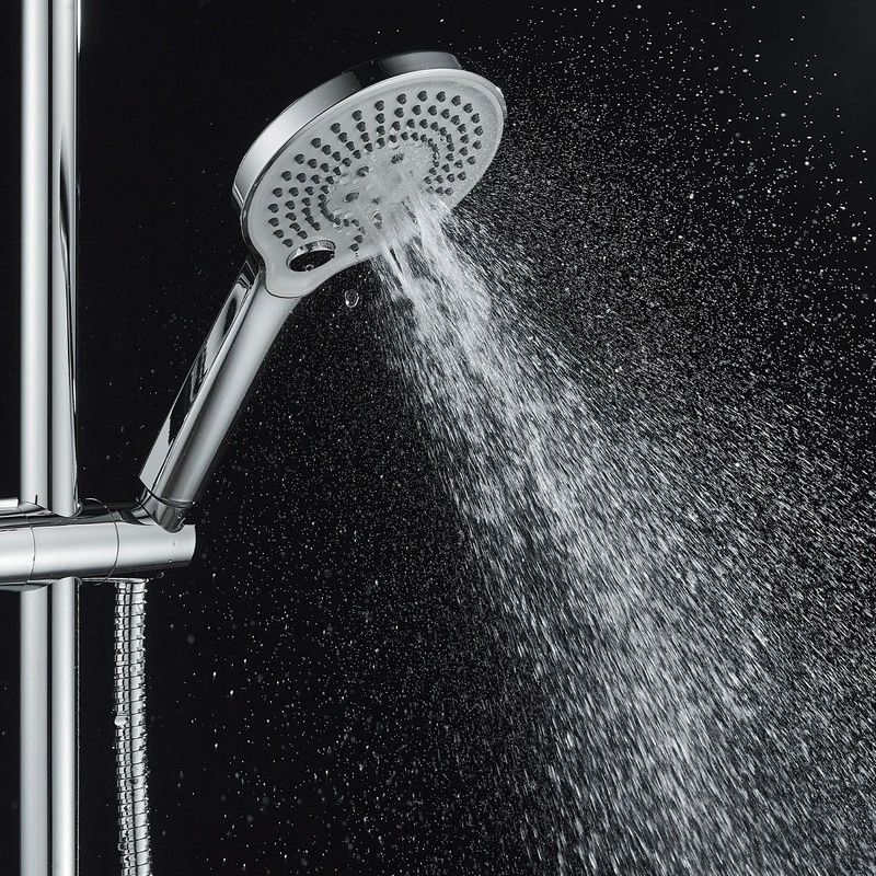 Doccia cromata/grigio 3 getti pulsante disponibile online