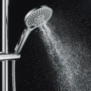 Doccia cromata/grigio 3 getti pulsante disponibile online