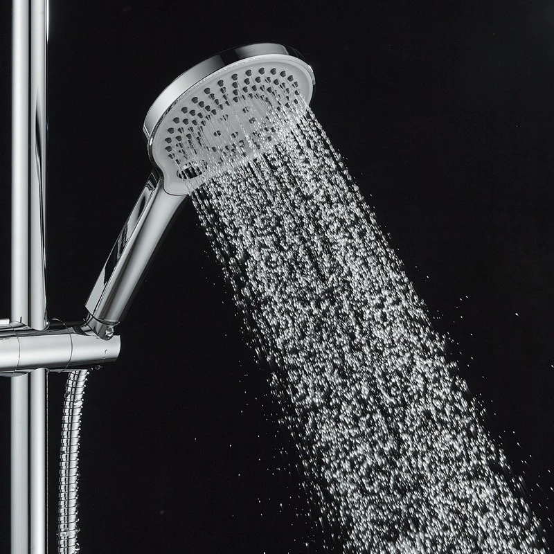 Doccia cromata/grigio 3 getti pulsante disponibile online