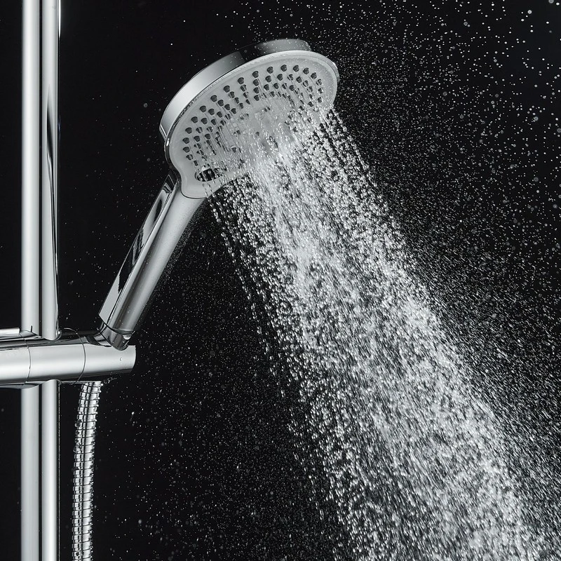 Doccia cromata/grigio 3 getti pulsante disponibile online