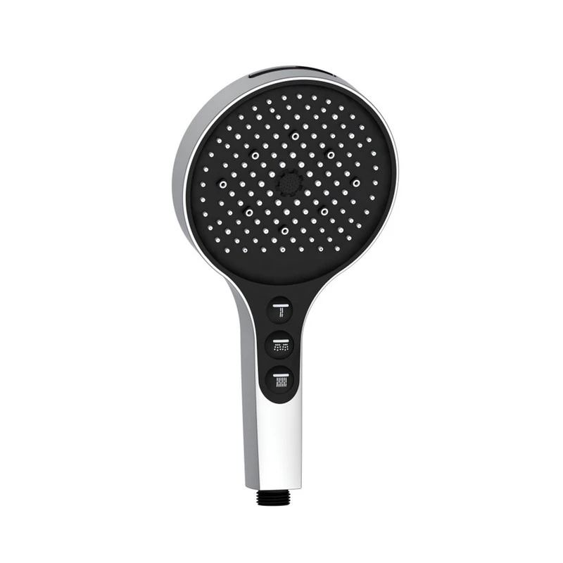 Doccia 7 getti cromata/nera disponibile online