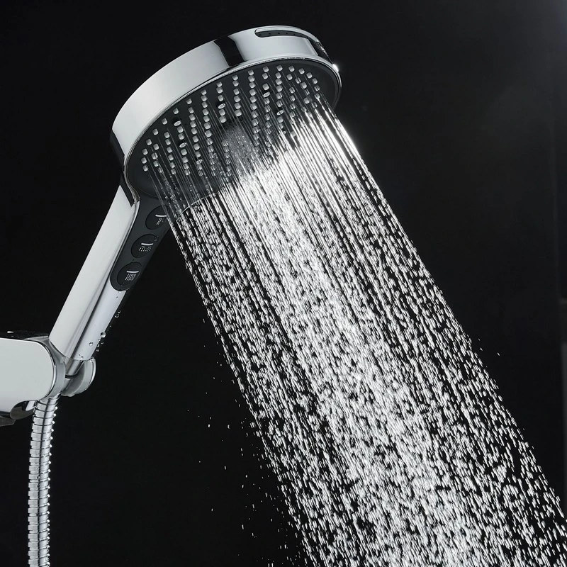 Doccia 7 getti cromata/nera disponibile online