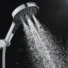 Doccia 7 getti cromata/nera disponibile online