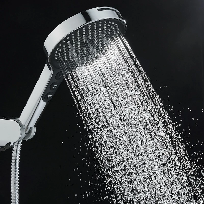 Doccia 7 getti cromata/nera disponibile online