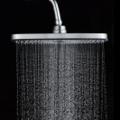 Soffione Square cromato/nero 30x19 cm disponibile online