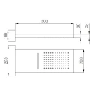 Soffione a muro pioggia e cascata disponibile online