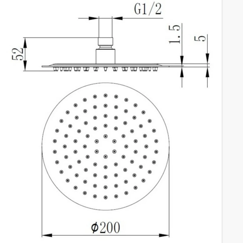 Soffione tondo Ø20 cm disponibile online