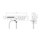 Complemento doccia Switch con flessibile 150 cm disponibile online