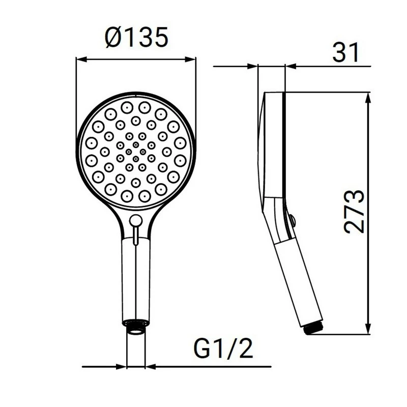 Doccia 3 getti regolatore flusso disponibile online