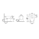 Bidet Senna filo muro bianco disponibile online